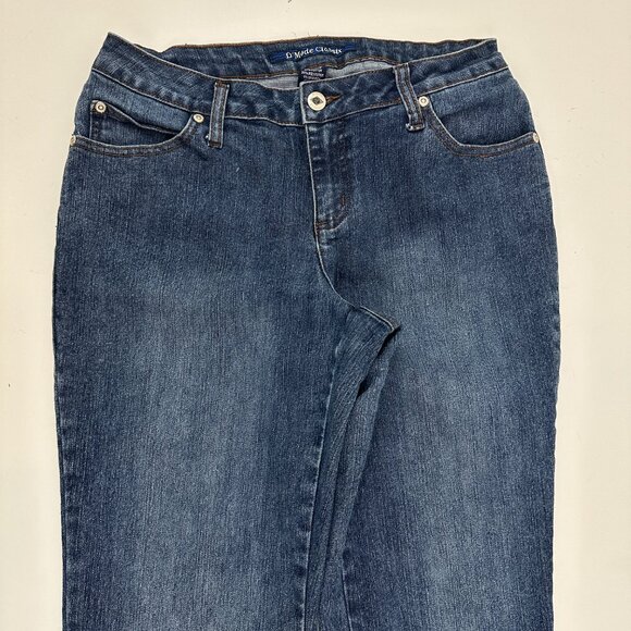 D'Mode Classix Straight Leg Women's size 6 Dark Wash Blue Denim Jeans - Picture 2 of 5
